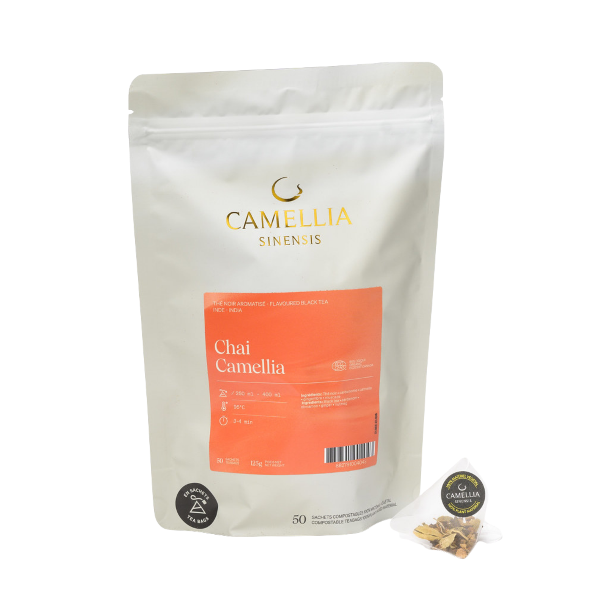 Chai Camelia Biologique - 50 sachets
